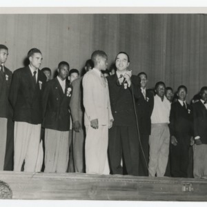 A Photograph of Unidentified NFA Student Members on Stage