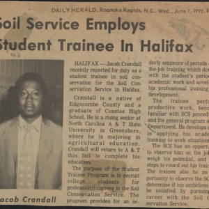 Soil Service Employs Student Trainee in Halifax