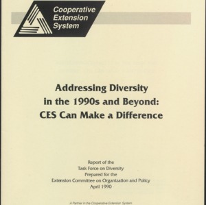 Addressing Diversity in the 1990s and Beyond: CES Can Make a Difference