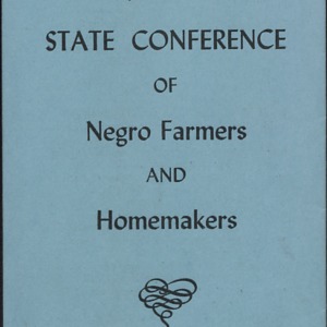 Program Thirty-Fifty Annual State Conference of Negro Farmers and Homemakers