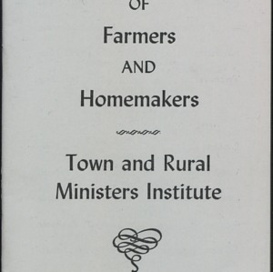 Program State Conference of Farmers and Homemakers Town and Rural Ministers Institute