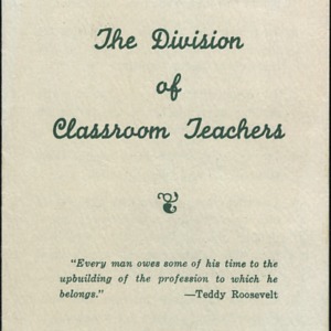 This is Our Story The Division of Classroom Teachers