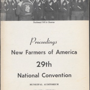 Proceedings New Farmers of America 29th National Convention