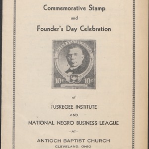 Booker T. Washington Commemorative Stamp and Founder's Day Celebration of Tuskegee Insitute and National Negro Business League