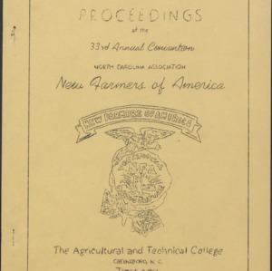 Proceedings of the 33rd Annual Convention of New Farmers of America