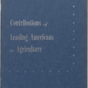 Contributions of Leading Americans to Agriculture