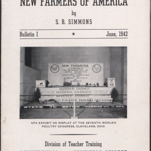 Activities of the New Farmers of America, Bulletin I