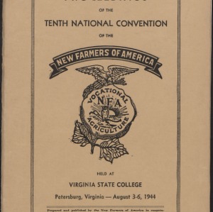 Proceedings of the Tenth National Convention of the New Farmers of America