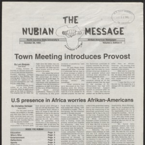 Nubian Message, October 28, 1993