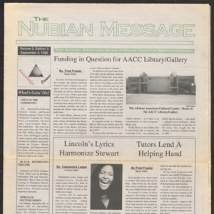 Nubian Message, September 9, 1996
