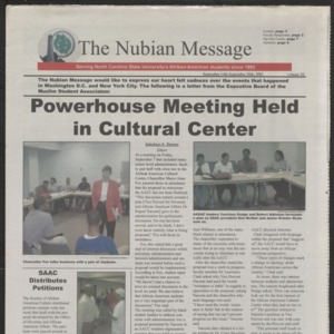Nubian Message, September 14, 2001