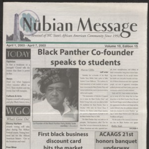 Nubian Message, April 1, 2003