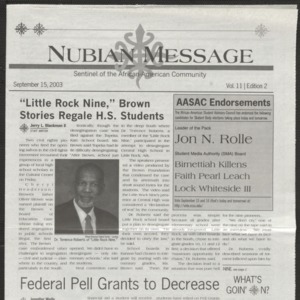 Nubian Message, September 15, 2003