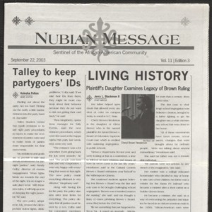 Nubian Message, September 22, 2003