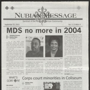 Nubian Message, September 25, 2003