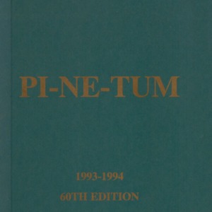 Pinetum, 1993-1994, 60th Edition