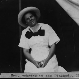 Mrs. Schenck in the Pinkbeds, 1909