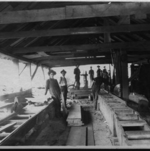 Interior of Portable Sawmill