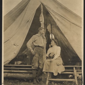 Dr. and Mrs. Schenck at Their Guest Tent, September, 1909