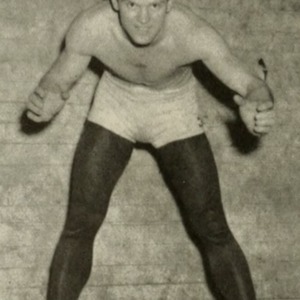 Fred Wagoner in Wrestling Uniform, 1947