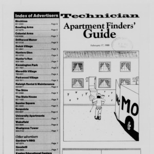 Technician, Apartment Finders' Guide, February 19, 1988