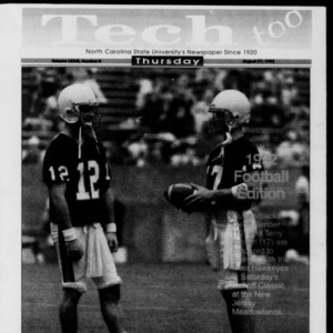 Technician Tech Too, Vol. 73 No. 5, August 27, 1992