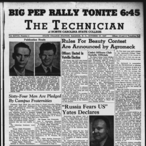 Technician, Vol. 28 No. 4, October 17, 1947