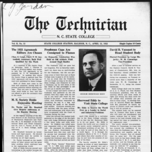 Technician, Vol. 2 No. 13, April 15, 1922