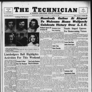 Technician, Vol. 30 No. 13, January 20, 1950