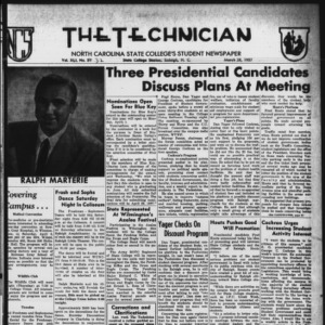 Technician, Vol. 41 No. 32 [Vol. 37 No. 32], March 28, 1957