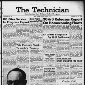 Technician, Vol. 43 No. 10 [Vol. 39 No. 10], October 13, 1958
