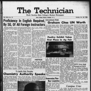 Technician, Vol. 43 No. 12 [Vol. 39 No. 12], October 20, 1958