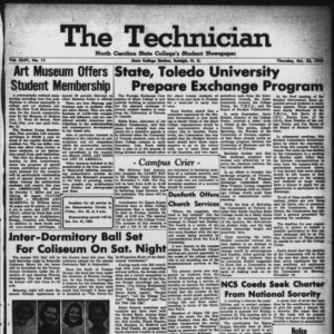 Technician, Vol. 44 No. 11 [Vol. 40 No. 11], October 22, 1959