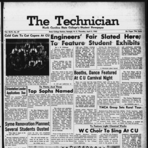 Technician, Vol. 46 No. 67 [Vol. 42 No. 67], April 5, 1962