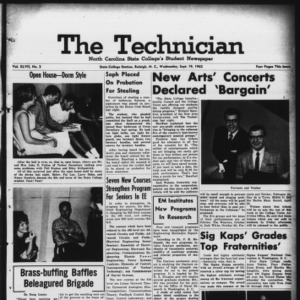 Technician, Vol. 47 No. 2 [Vol. 43 No. 2], September 19, 1962
