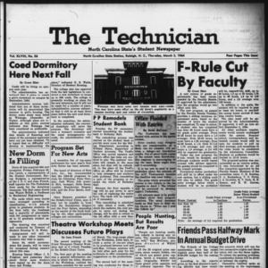 Technician, Vol. 48 No. 56 [Vol. 44 No. 56], March 5, 1964