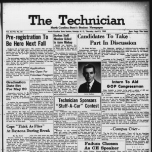 Technician, Vol. 48 No. 66 [Vol. 44 No. 66], April 2, 1964
