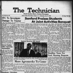 Technician, Vol. 48 No. 83 [Vol. 44 No. 83], May 13, 1964
