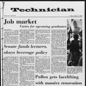 Technician, Vol. 54 No. 23, October 19, 1973