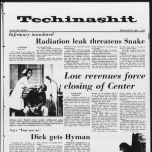 Technician: Techinas---, Vol. 59 No. ? [Vol. 53 No. 72], Morning Edition, April 1, 1973