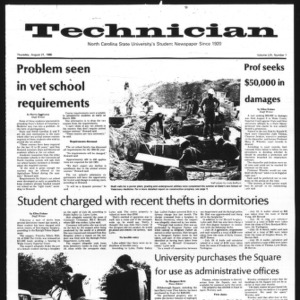 Technician, Vol. 61 No. 1, August 21, 1980