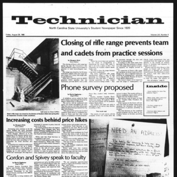 Technician, Vol. 61 No. 4, August 29, 1980