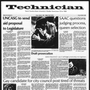 Technician, Vol. 62 No. 15, October 2, 1981