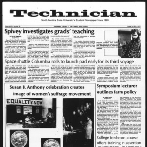 Technician, Vol. 62 No. 60, February 17, 1982
