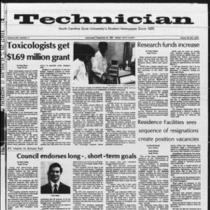 Technician, Vol. 64 No. 11, September 22, 1982
