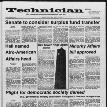 Technician, Vol. 67 No. 64, March 12, 1986