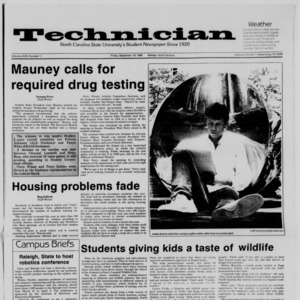 Technician, Vol. 68 No. 11, September 19, 1986