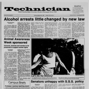 Technician, Vol. 68 No. 15, September 29, 1986