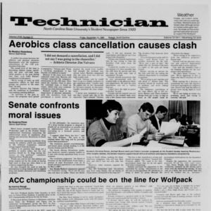 Technician, Vol. 68 No. 31 [34], November 14, 1986