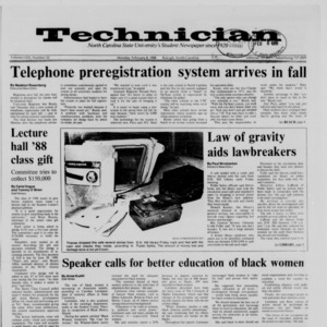 Technician, Vol. 69 No. 52 [51], February 8, 1988